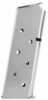 .45 ACP - 7 Rounds - Stainless steel magazine body - Steel base plate - Fits: - Colt 1911 Defender/Officer's/New Agent size models or similar clones